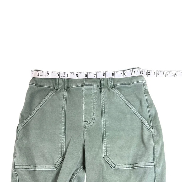 SPANX Stretch Twill Ankle Cargo Pant in Washed Green Size S petite - Picture 6 of 9
